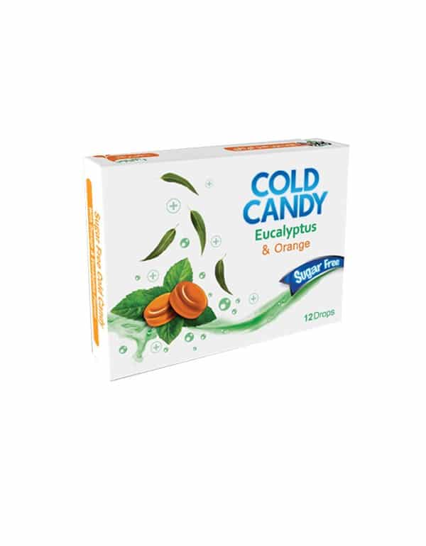 آبنبات سرد بدون قند با طعم پرتقال كامور -12عدد