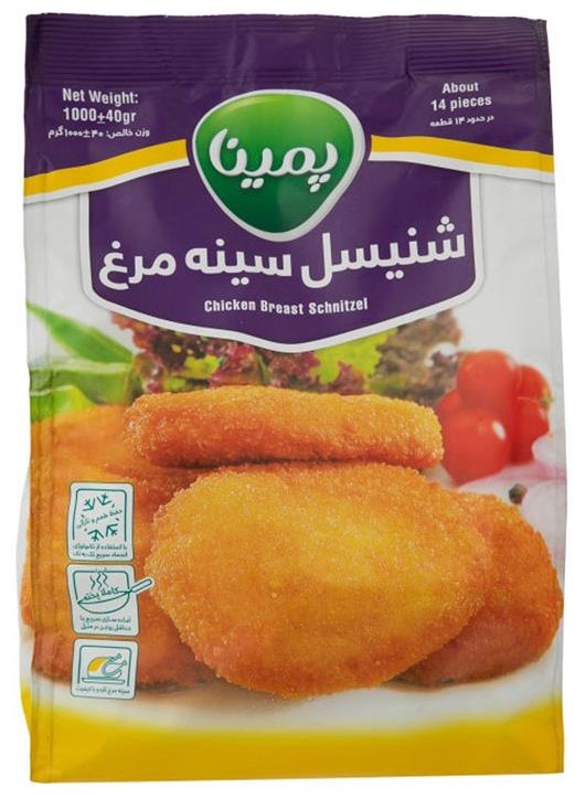 شنيسل مرغ مهماني پمينا _ 1 كيلوگرم