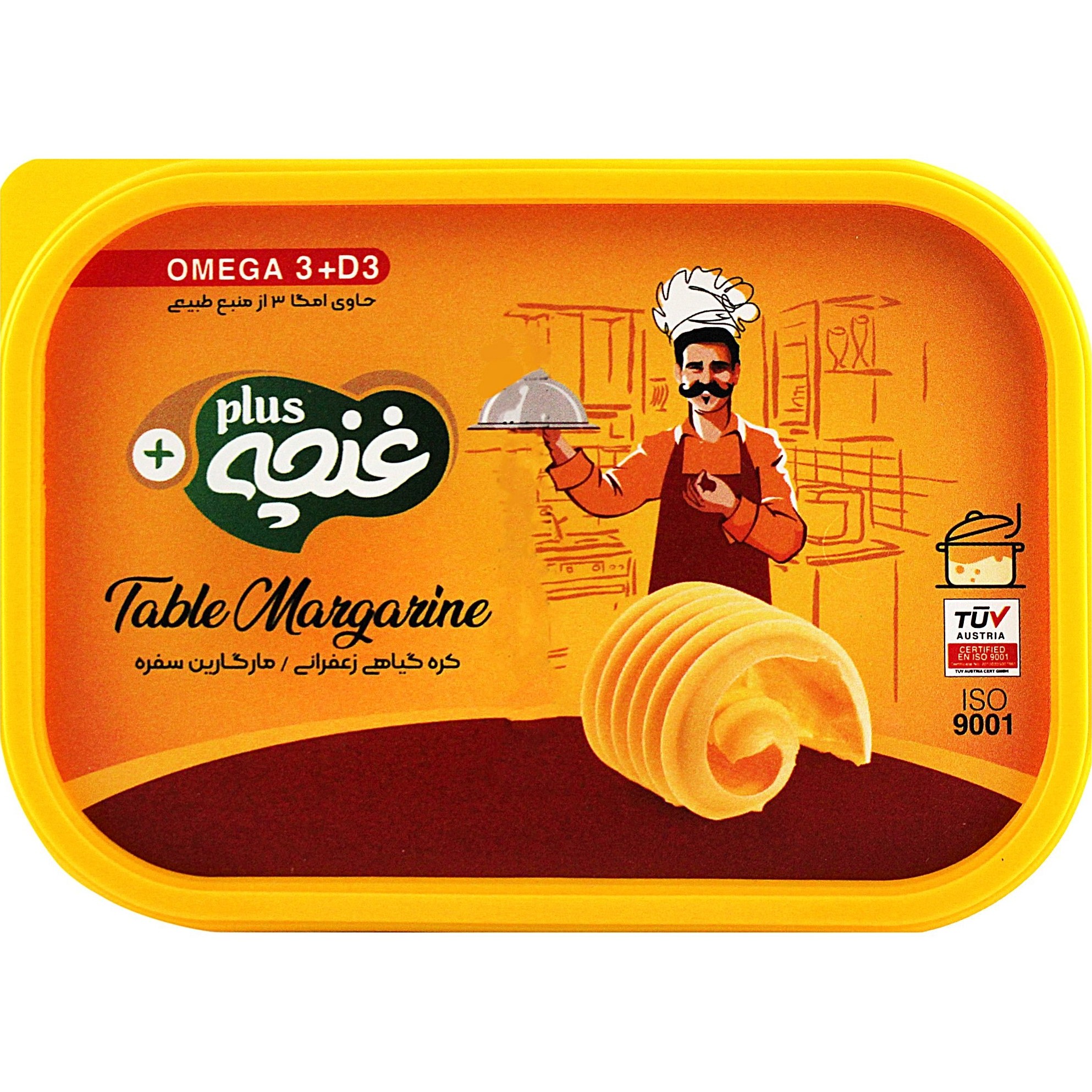 كره گياهي زعفراني غنچه پلاس - 250 گرم