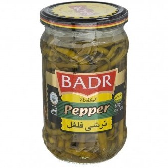 ترشی فلفل سبز بدر - 570 گرم