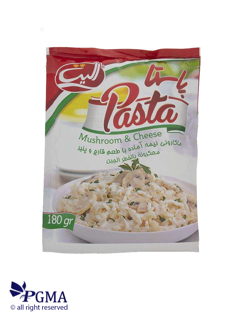 پاستا نیمه آماده الیت با طعم قارچ و پنیر -180گرم