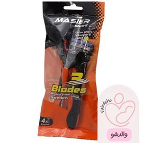 خودتراش 3 لبه سری فرمول 1 متحرک قرمز مستر شیو - 3 عددی