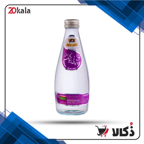 نوشیدنی گیاهی بیدمشک و نسترن شیشه ای شیر رضا - 285 گرم
