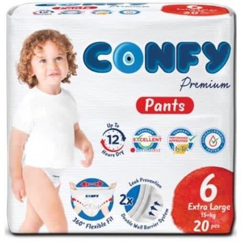 پوشک کانفی شورتی سایز 6 -20عددی