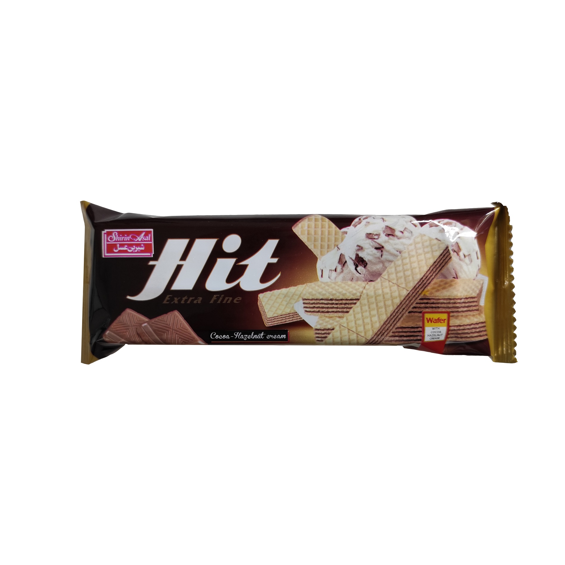ویفر با روکش کاکائویی هیس با طعم فندق شیرین عسل-40گرم