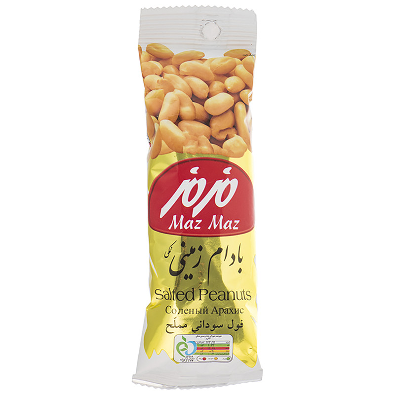 مغز بادام زمینی نمکی مزمز-35گرم