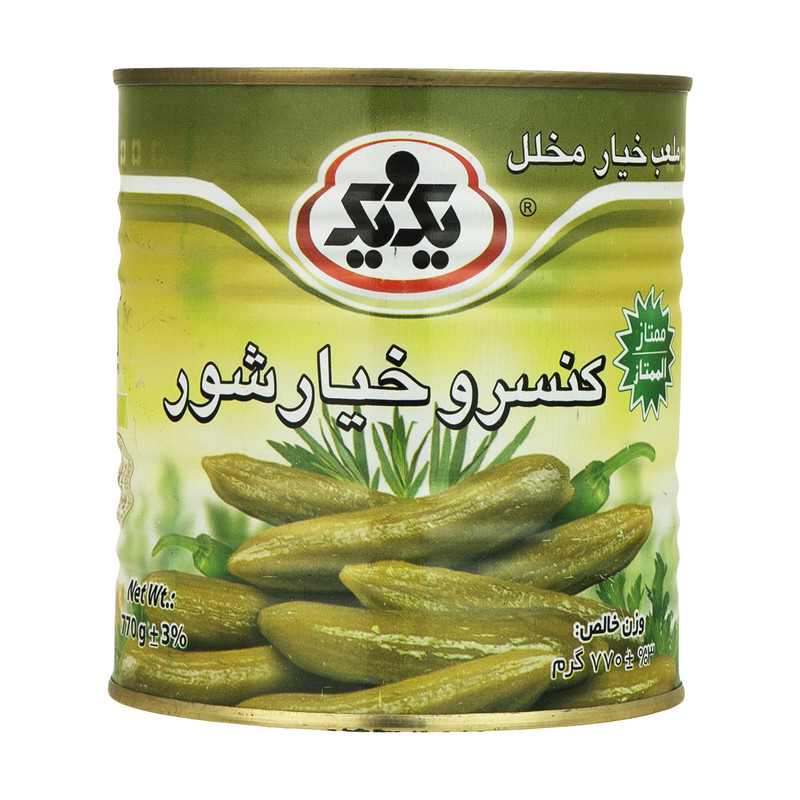 کنسرو خیارشور یک و یک-770گرم