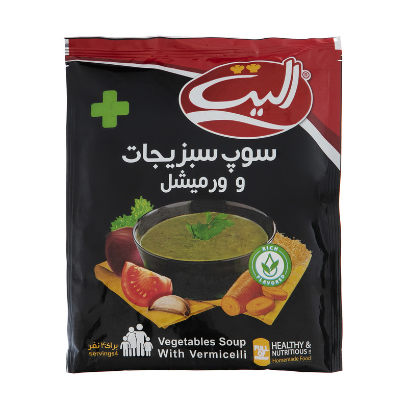 سوپ سبزیجات الیت--80گرم