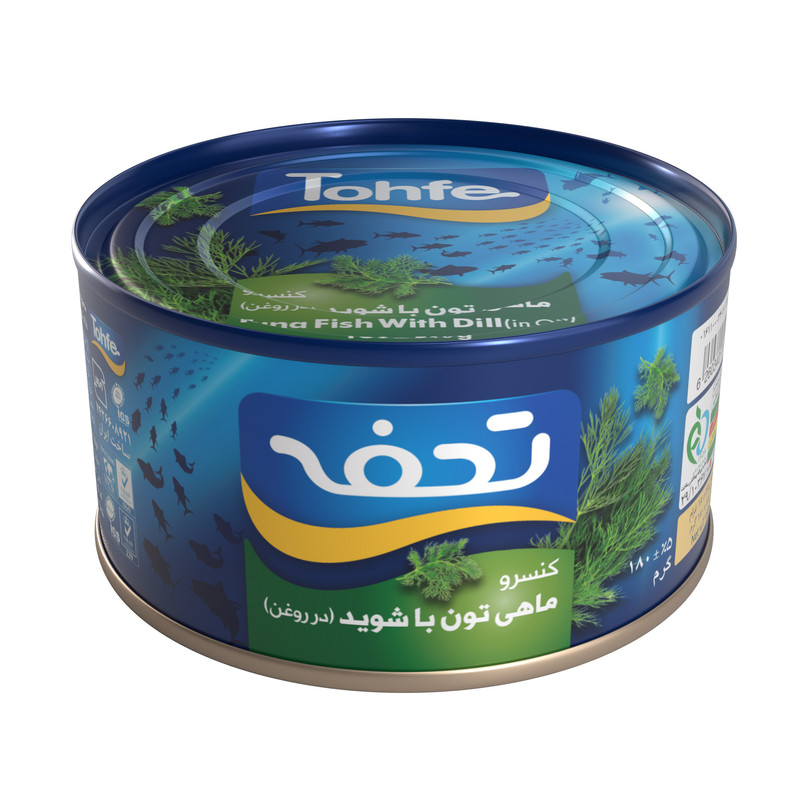 کنسرو تن ماهی شویدی تحفه-180گرم