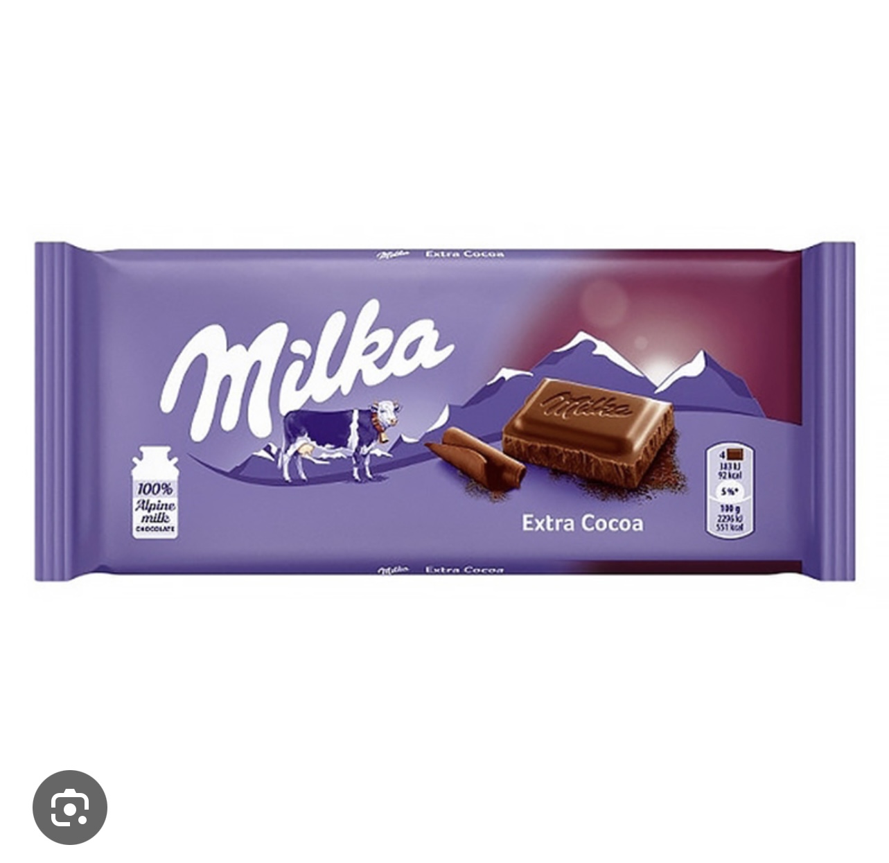 تابلت میلکا با طعم شکلات _ 90 گرم 